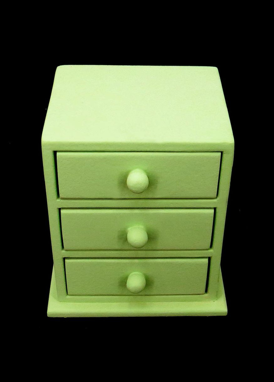 Мини-комод из дерева Амеральд мохито (МНК-008753) No Brand (328226393)