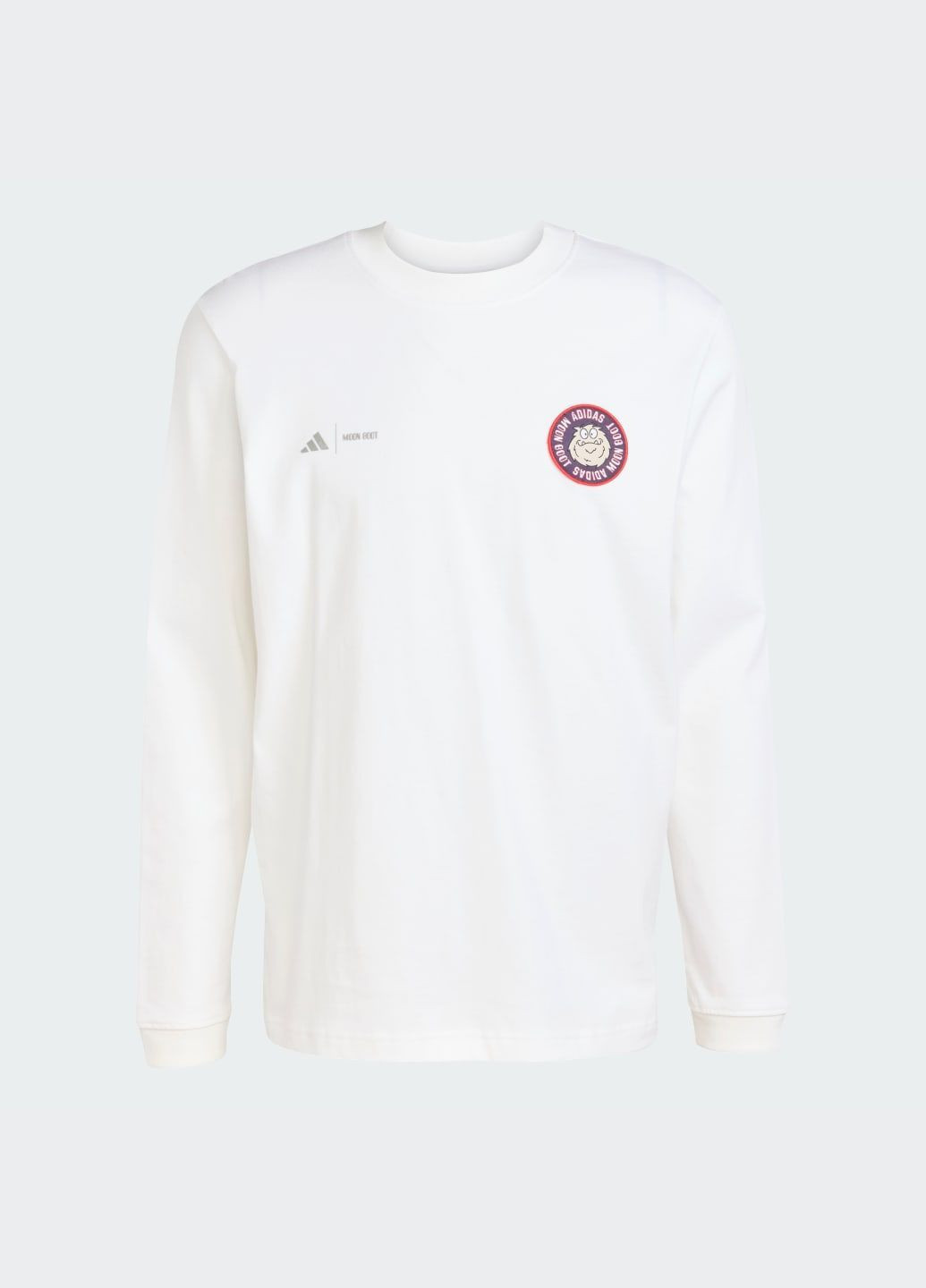 Белая лонгслив x moon boot adidas