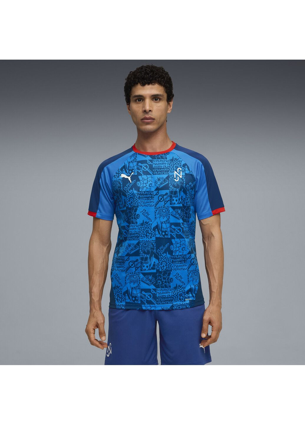 Синяя футболка neymar jr playmaker football jersey men Puma