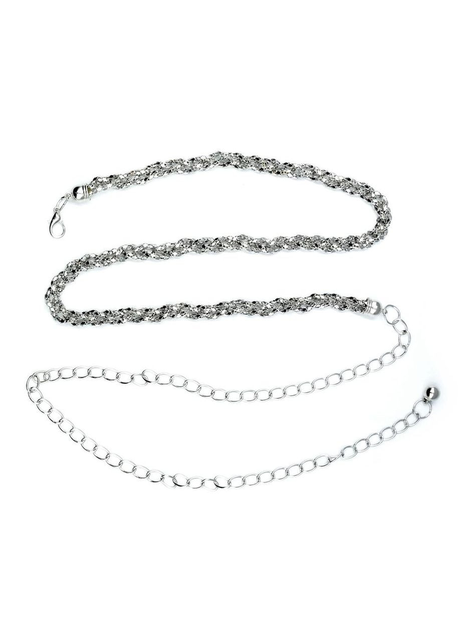 Пояс-ланцюг на талію 110 см Сріблястий Weatro (347316094)