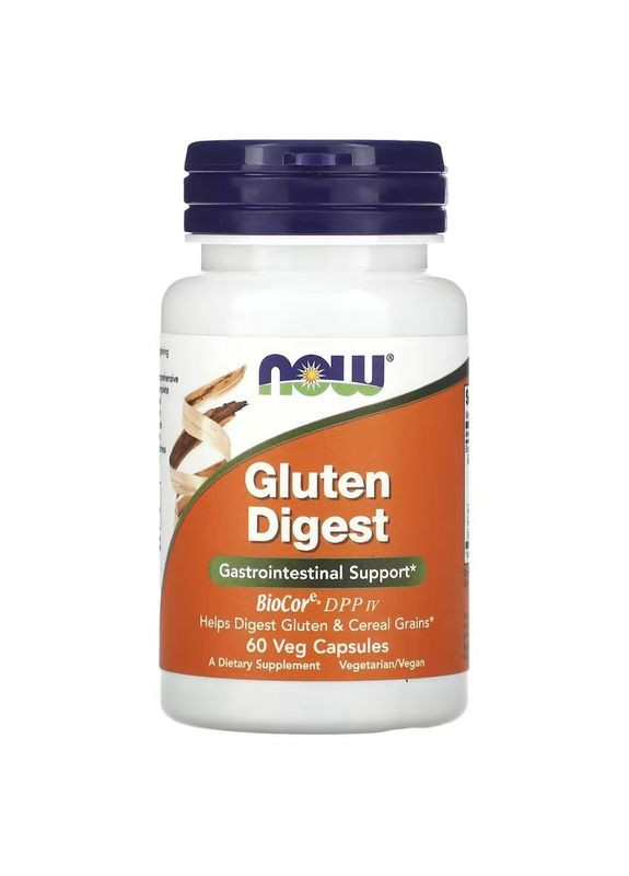 Ферменти для травлення глютена, Gluten Digest,, 60 вегетаріанських капсул Now Foods (326055013)