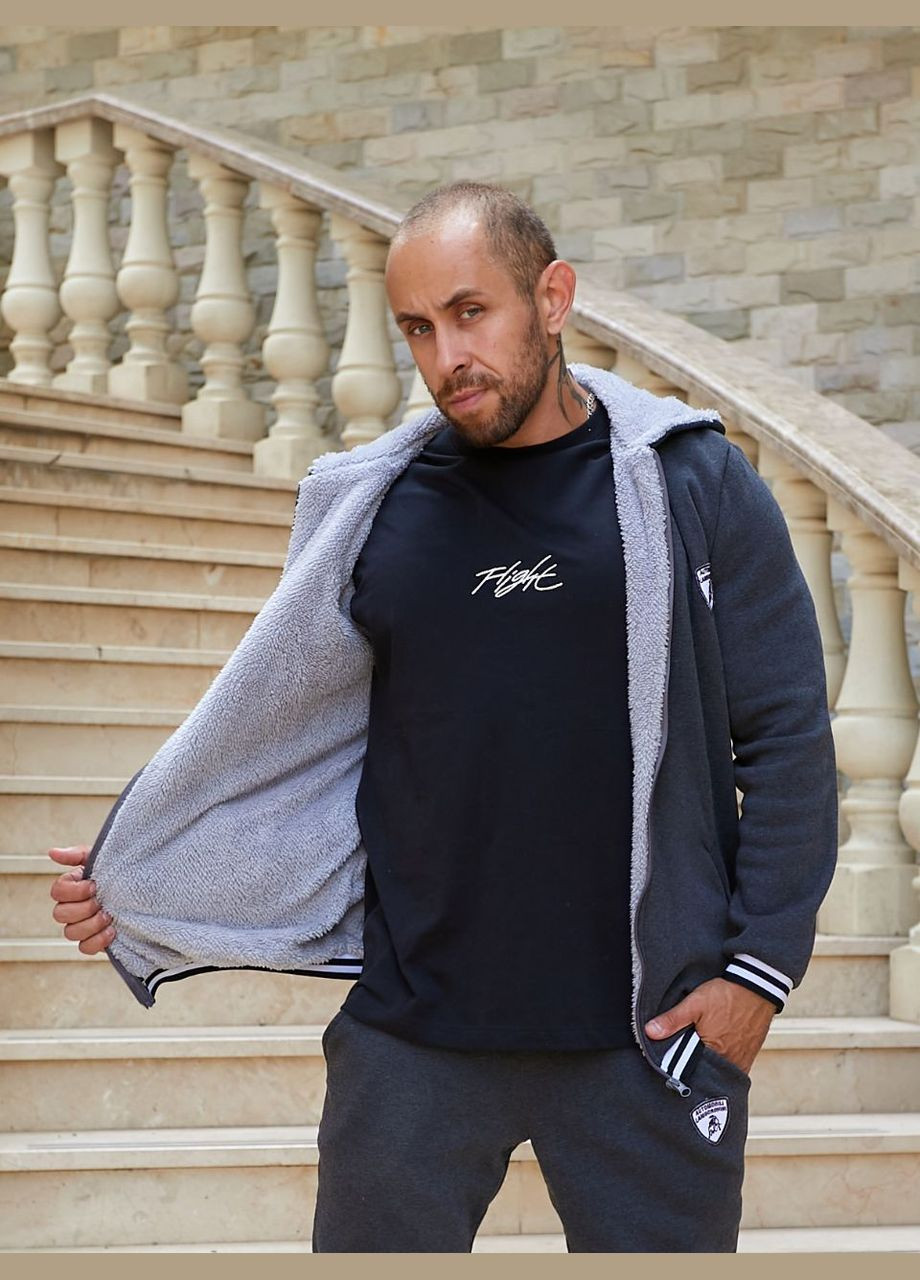 Мужской теплый спортивный костюм цвет темно-синий New Trend (304649528)