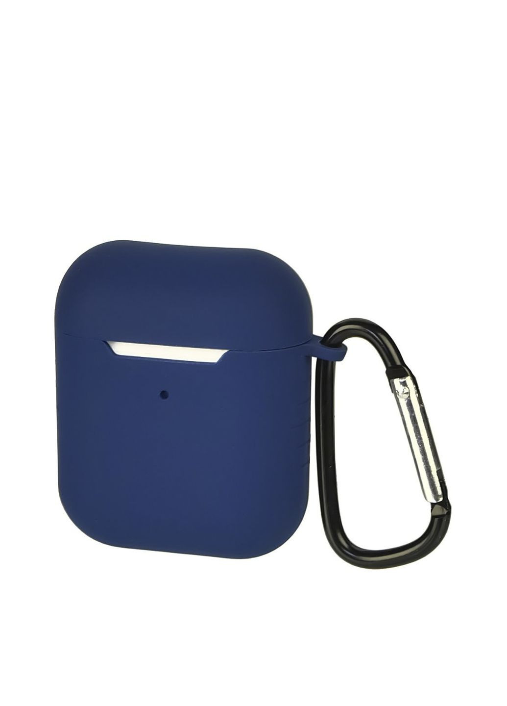 Чохол силіконовий з карабіном для Apple AirPods/ AirPods 2 колір темно-синій CB-00259088 No Brand (314910663)