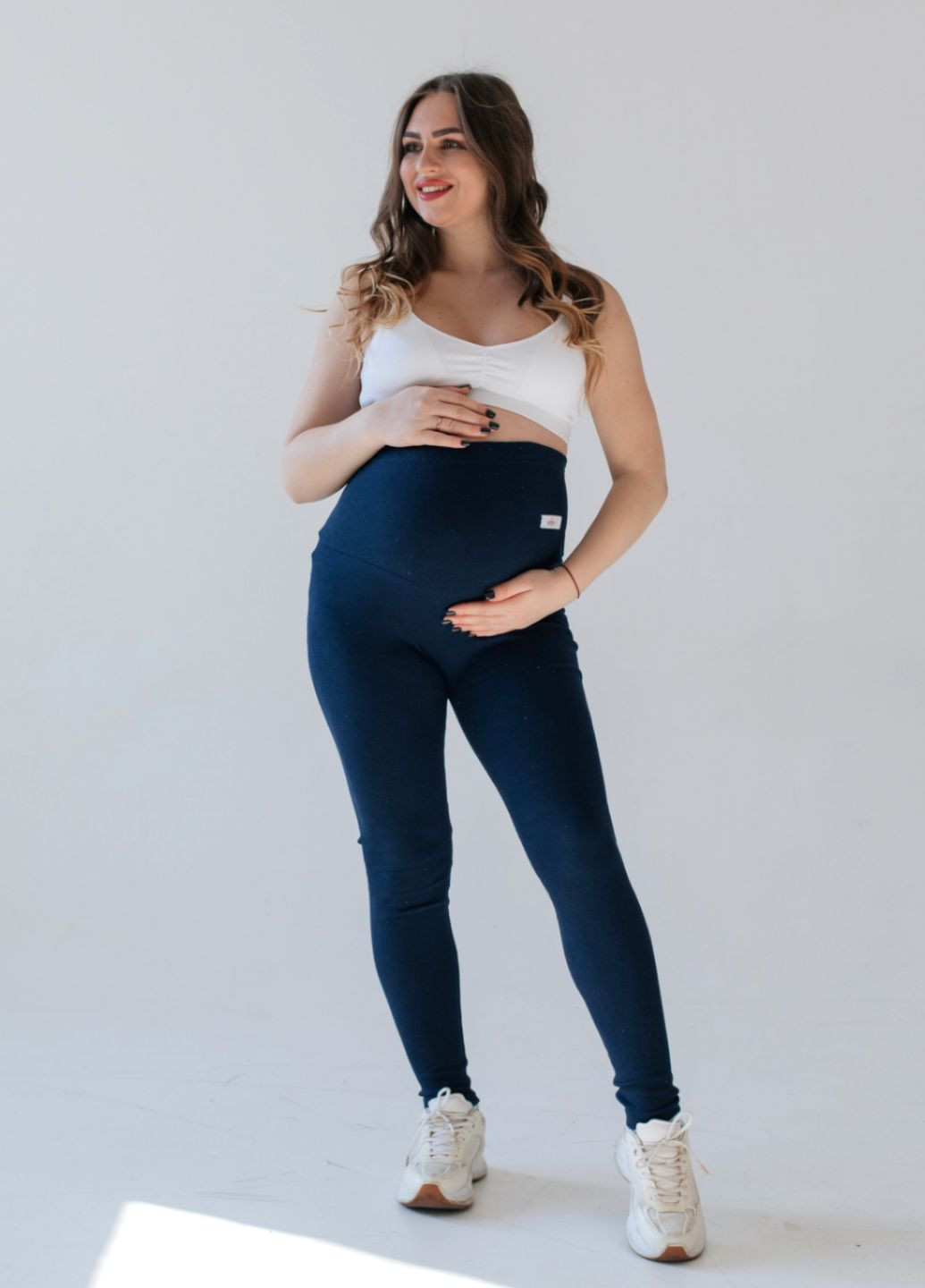 Лосини для вагітних в рубчик HN (321984355)