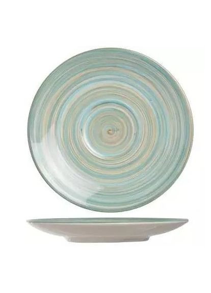 Керамическое блюдце Turbolino 17 см синее 787426 Тарелка красивая для десерта сервировочная Cosy & Trendy (308858338)