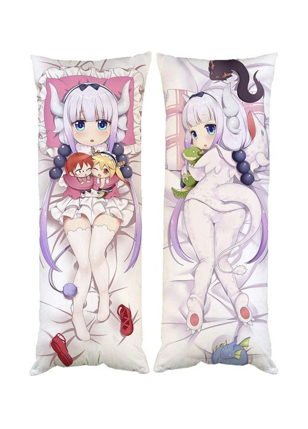 Подушка дакимакура Канна Дракон-горничная госпожи Кобаяши декоративная ростовая подушка для обнимания No Brand (329433015)