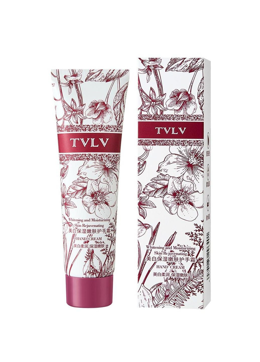 TVLV Крем для рук увлажняющий, смягчающий и осветляющий с растительными экстрактами и шелка 100мл — Крем, Китай (351378871)