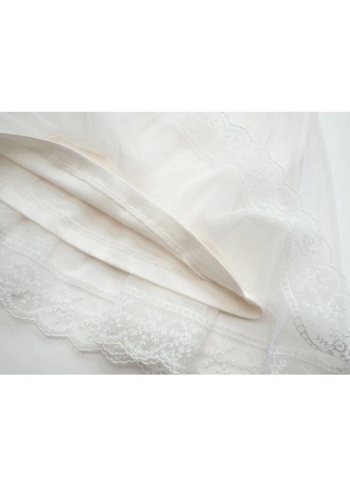 Кремова сукня святкова з фатиновою спідницею (17864-98g-cream) Breeze (300624978)