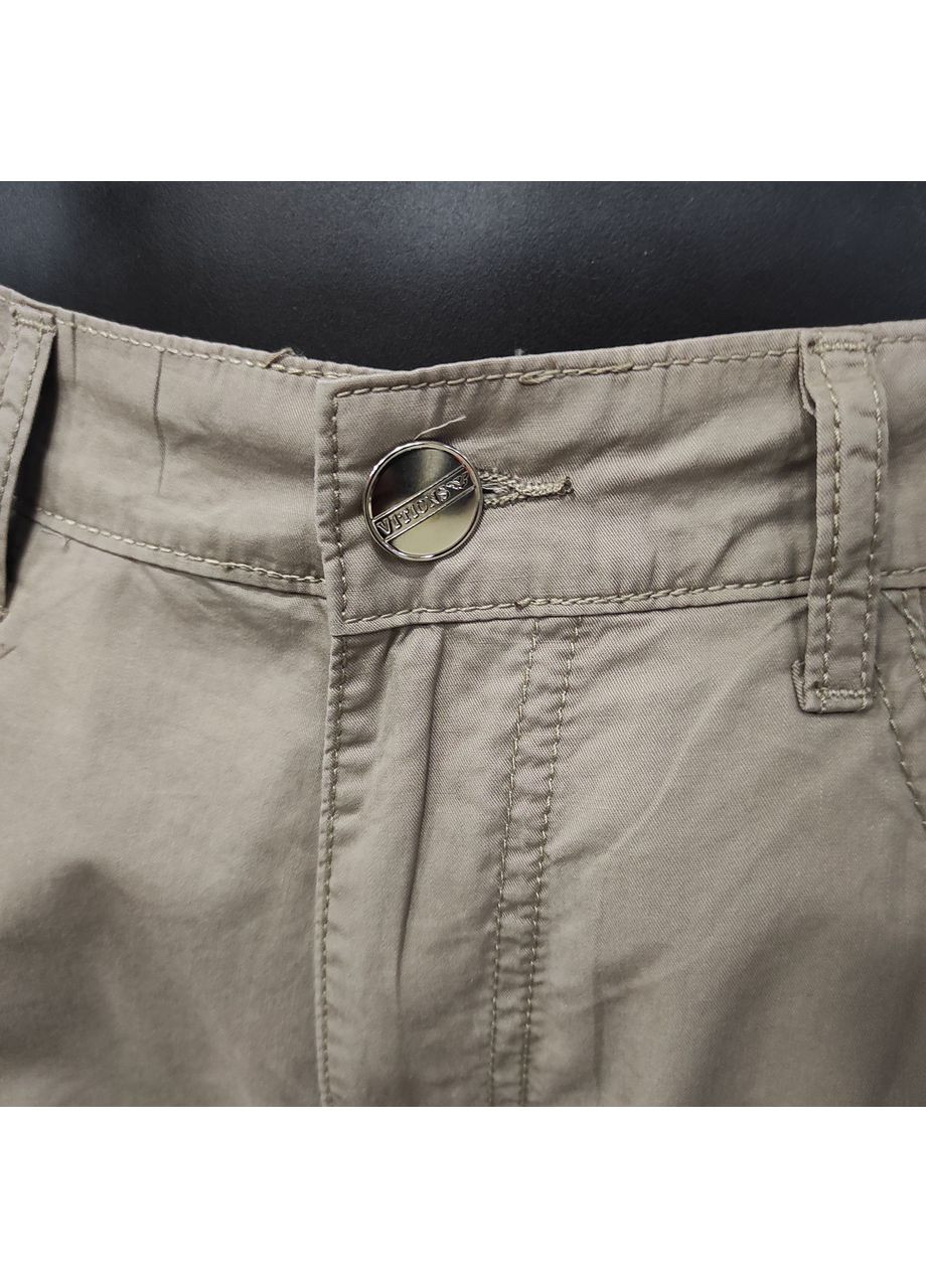 Бежевые летние брюки vitions мужские хлопок средняя посадка летние 34 бежевые Armani Jeans