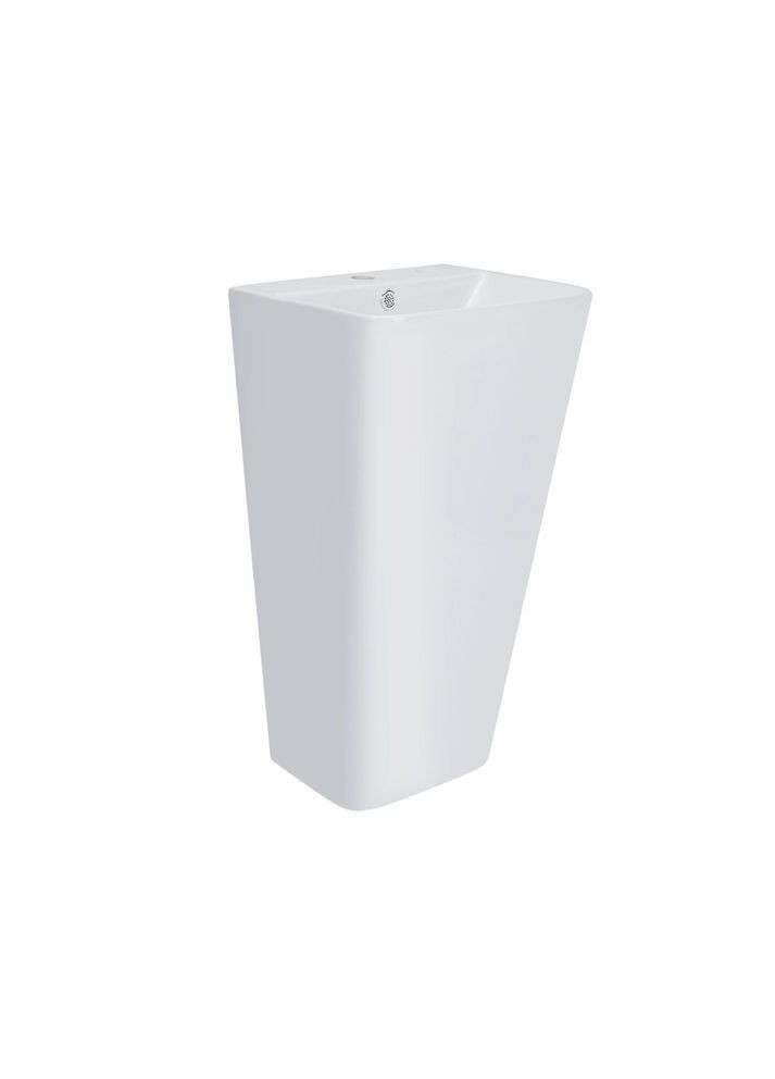 Комплект Tern: Раковина напольна моноблок 440х380х830 мм White + Донний клапан PU02O Qtap QT1711G302WN47320 (341326472)