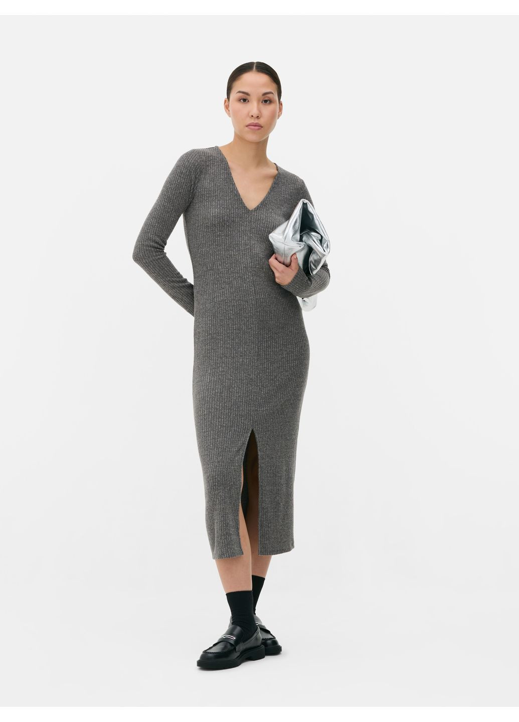 Сіра сукня демісезон,сірий меланж, Primark