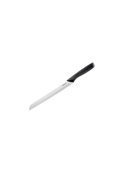 Нож для хлеба Comfort, с чехлом, 20см, нержавеющая сталь, пластик, черный K2213444 Tefal (293242067)