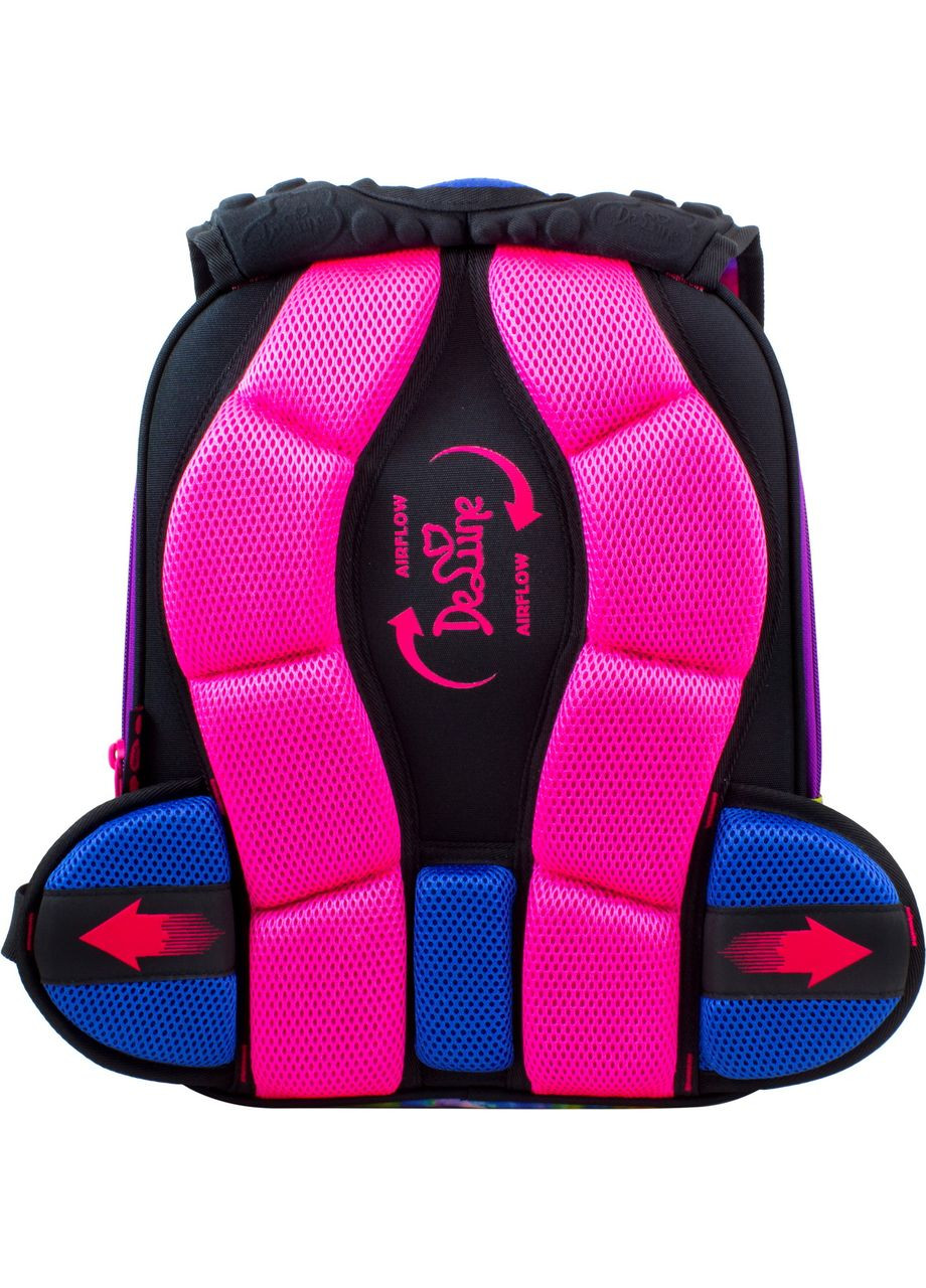 Шкільний рюкзак (ранець) з ортопедичною спинкою з пеналом і мішком для дівчинки для 1-4 класу 38х28х20 см (9-125) Delune (294181400)