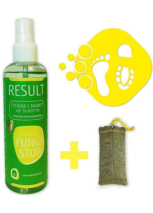 Органічний засіб від запаху ніг та грибка FungiStop 150ml (317053-31015946) Result (368644945)