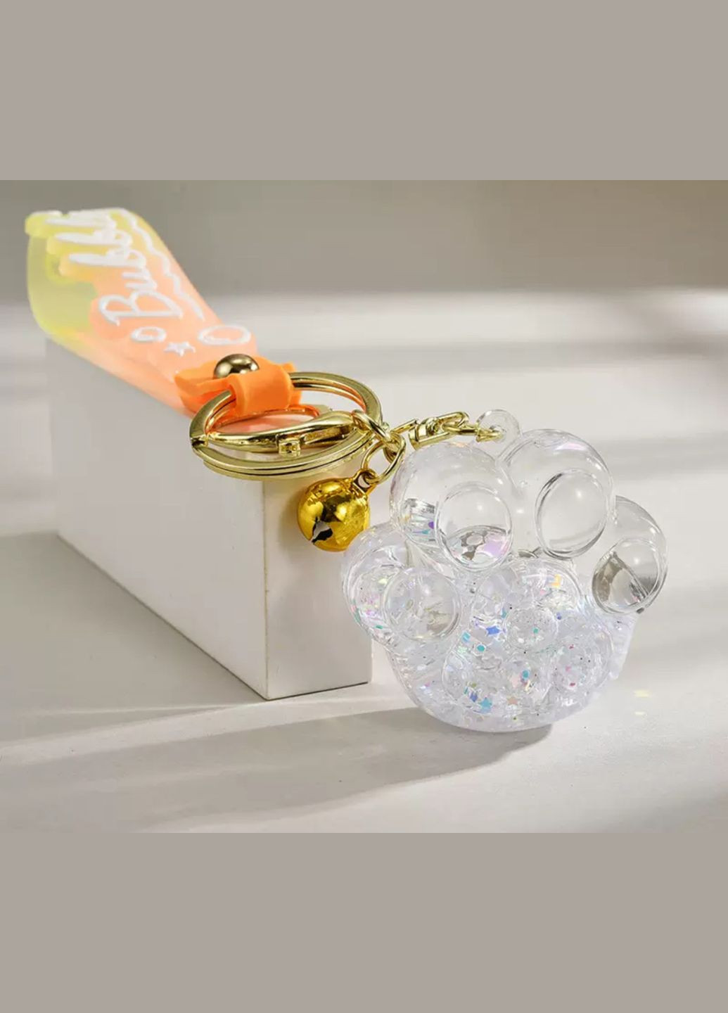 Брелок Лапка "Bubble" Срібляста No Brand (338620980)