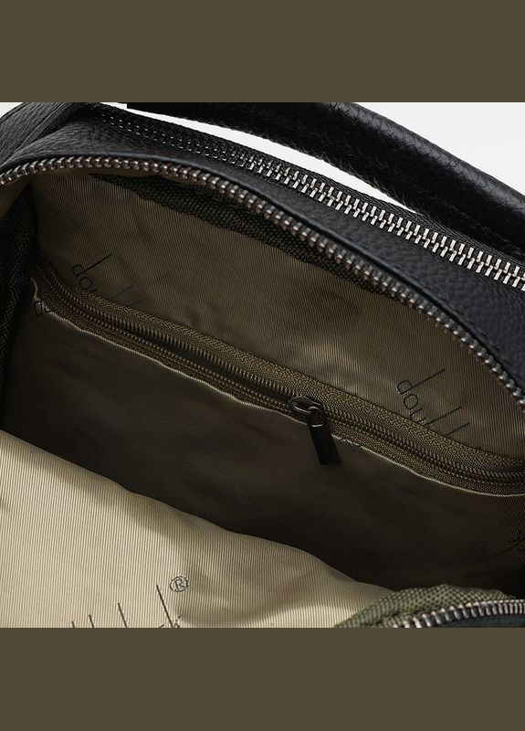 Сумка мужская через плечо кожаная K14035bl Черный Keizer (302008096)