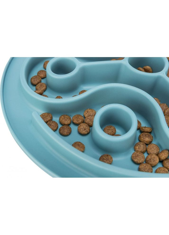 Миска-килимок для собак для повільного годування блакитна силікон d-28 см Trixie (355253629)