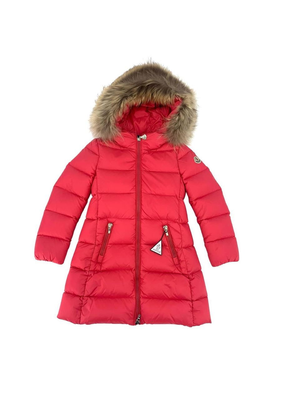 Коралловое Пуховик, арт. 49371-25, ягодный, 4 года, 104 см Moncler