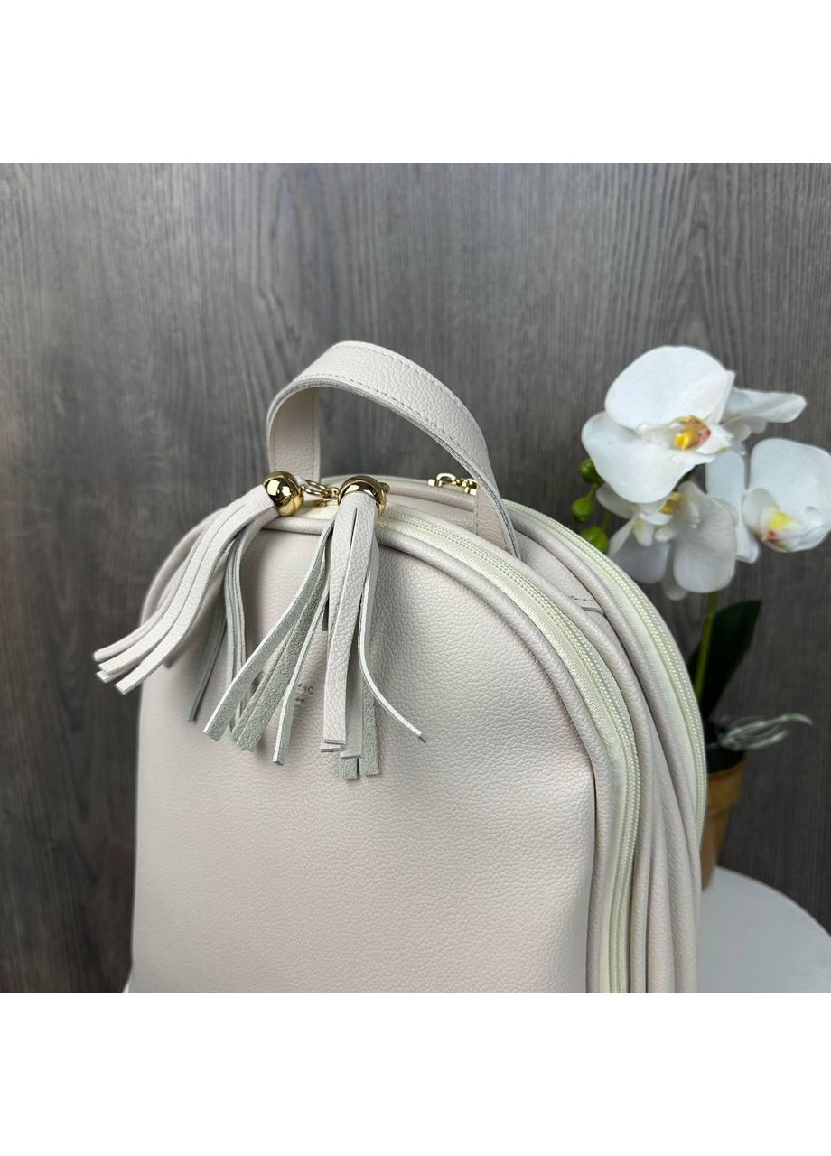 Міський рюкзак для чоловіків шкірзам коричневий з відділенням для ноутбука сумка для роботи та навчання ProDobro (363136376)