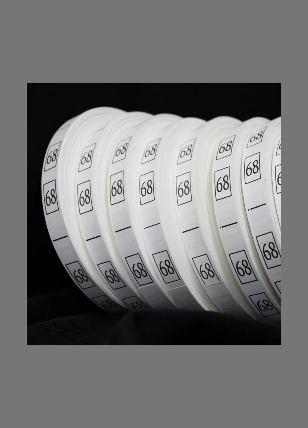 Размерник рост печатный белый 68 (50 м) (222) No Brand (335811824)