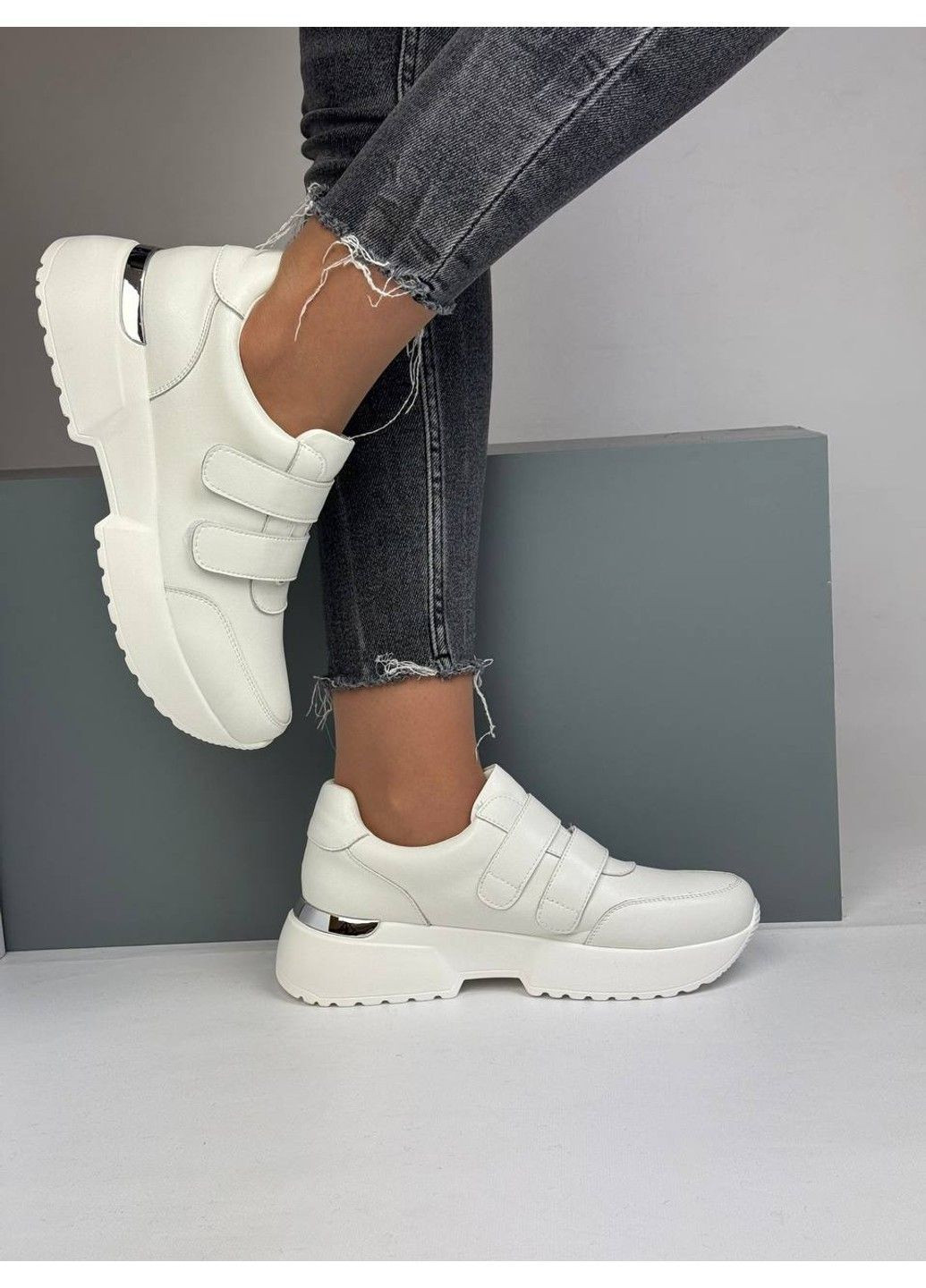 491 Кросівки Шкіряні Білі Yimeili білі демісезони (367960216)