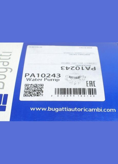 Помпа води PA10243 Bugatti (360742622)