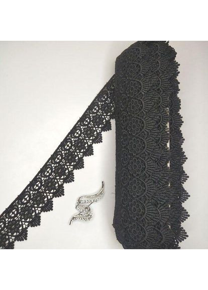 (1 метр) Кружево макраме 5.5 см цвет - черный (27м-xr12441-2) Plus-plus (352751223)