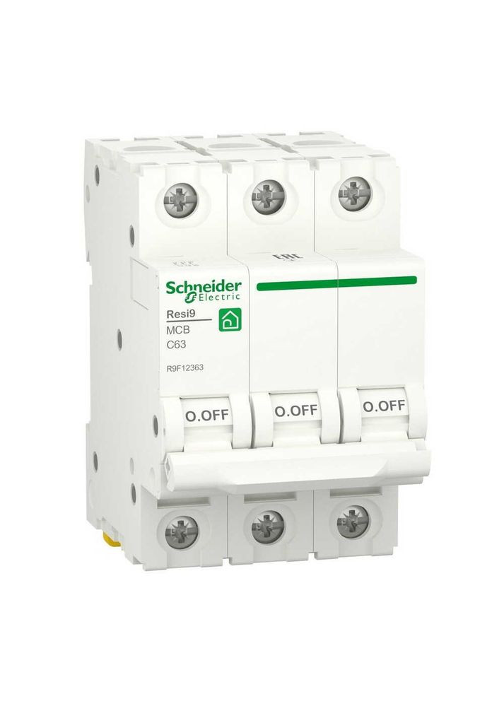Автоматичний вимикач 6кА C 3p 63А Resi9 ( R9F12363 ) Schneider (365651061)