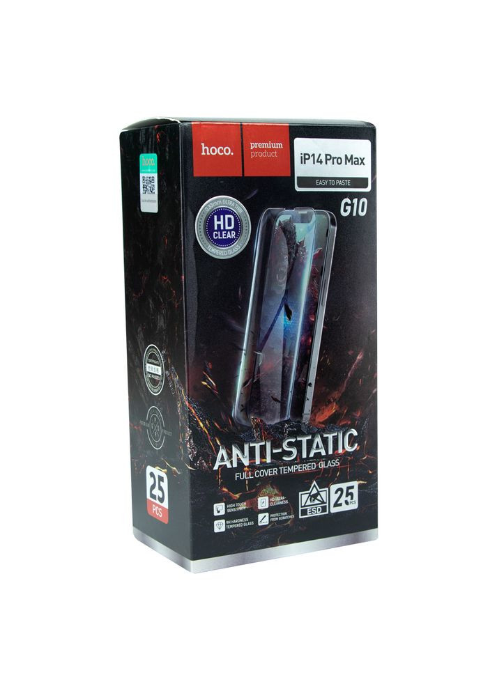 Защитное стекло G10 HD Anti-static для iPhone 14 Pro Max 25 шт Hoco Apple iPhone 14 Pro Max 2022 (337993970)