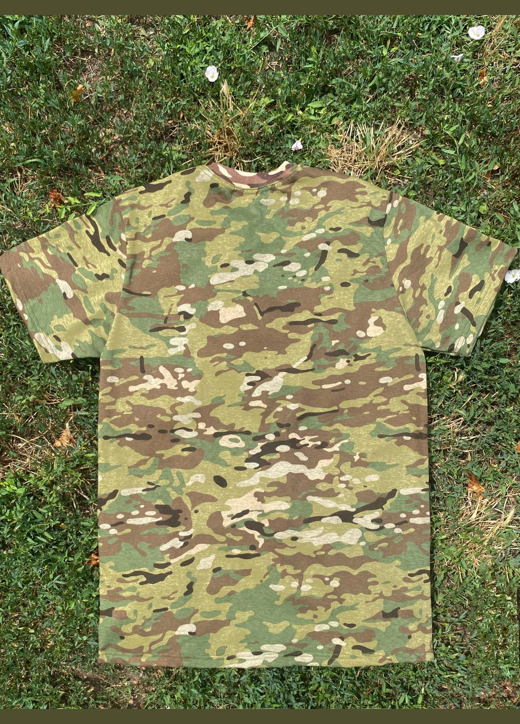 Тактична футболка бавовна Мультикам ЗСУ чоловіча армійська камуфляжна футболка Військова футболка Get’Man (299722568)