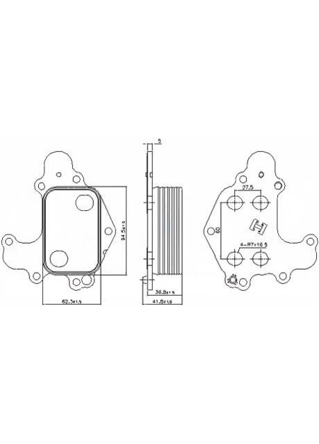 Радіатор масляний Nissens (366736307)