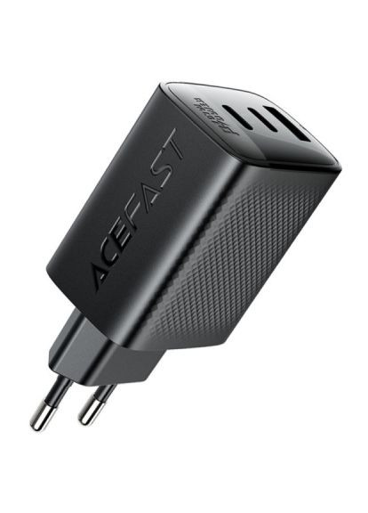 Зарядний пристрій (6974316284048) Acefast 2xUSB-C + 1xUSB 67W GaN black (370017444)