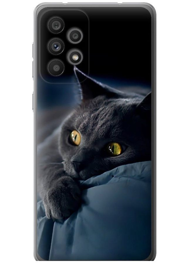 Силиконовый чехол 'Дымчатый кот' для Endorphone Samsung Galaxy A73 A736B (265226590)