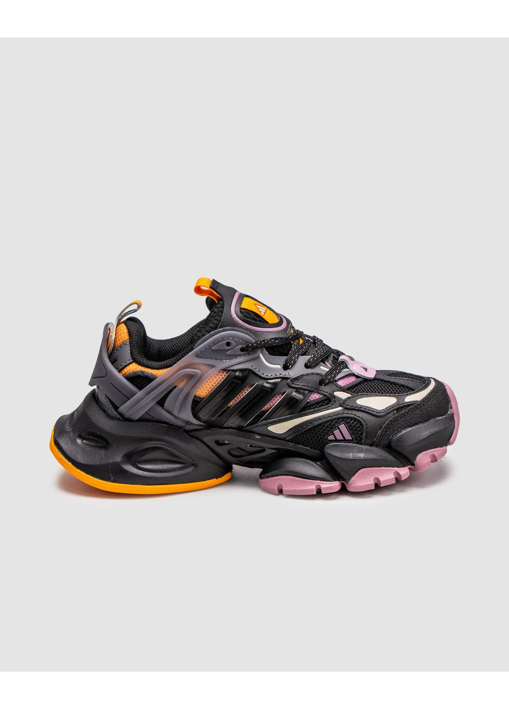 КРОССОВКИ ЖЕНСКИЕ ADIDAS VENTO XLG DELUXE BLACK / ORANGE / PURPLE АДИДАС ВЕНТО XLG ДЕЛЮКС No Brand чёрные демисезоны (368888026)