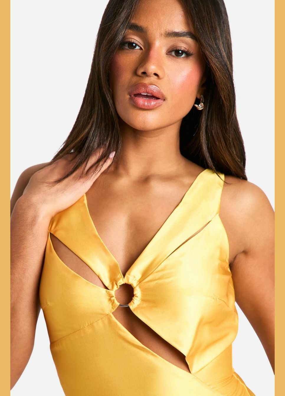 Комбінована коктейльна сукня Boohoo з абстрактним візерунком