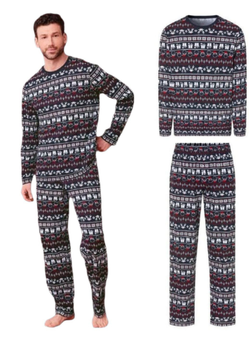 Новорічна чоловіча піжама Livergy Піжама (367860812)