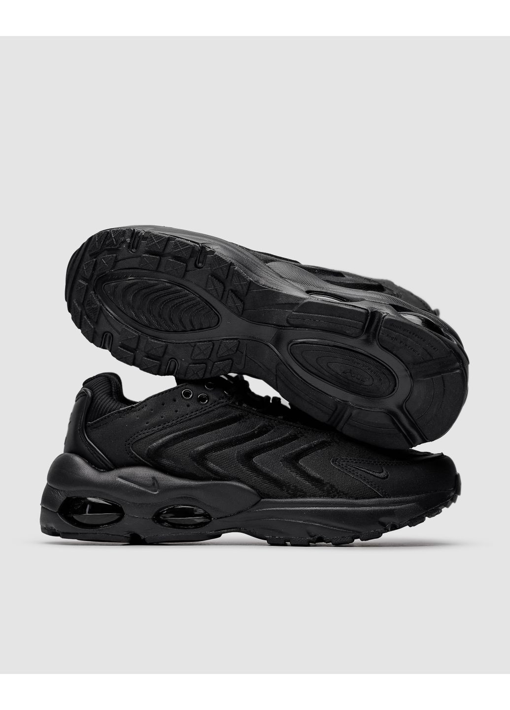 Чорні Осінні кросівки чоловічі nike air max tw total black найк аір макс тв No Brand