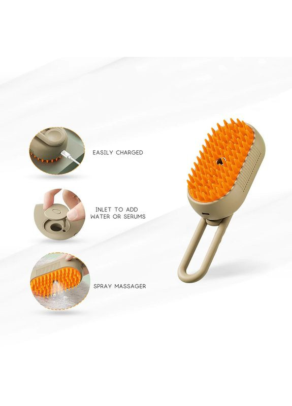 Щетка расческа с парой для кошек и собак Steamy Brush EW3317 () Vailge (315759542)