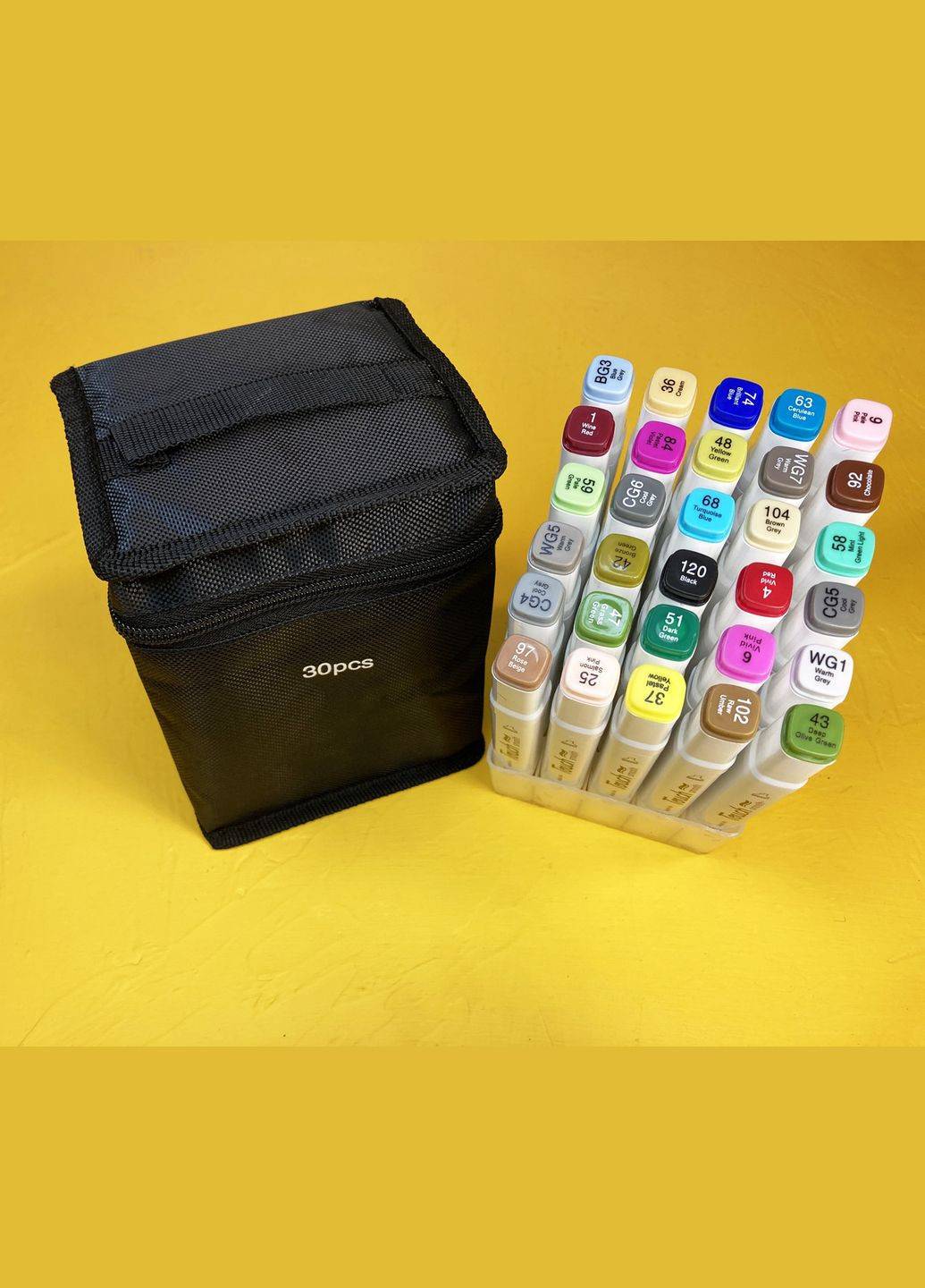 Маркеры 30 цветов! Набор качественных двусторонних маркеров для скетчинга на спиртовой основе! Touch (316685404)