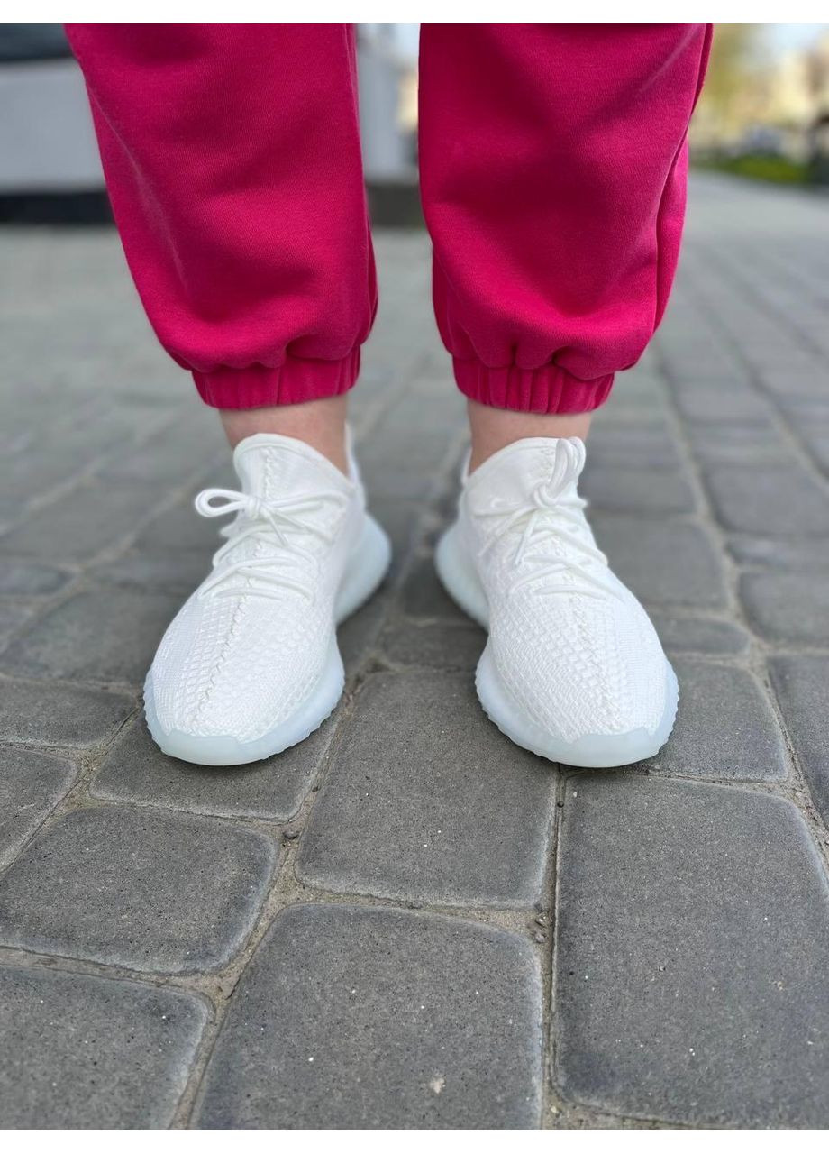 КРОСІВКИ ЖІНОЧІ ADIDAS YEEZY BOOST 350 V2 TRIPLE FULL WHITE 2 АДІДАС ІЗІ БУСТ No Brand білі демісезони (368857998)