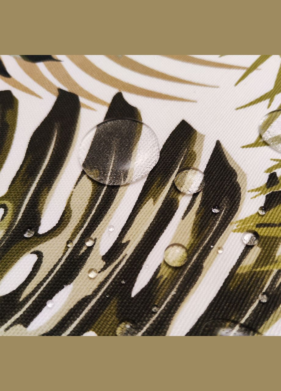 Декоративна стильна доріжка на стіл водовідштовхувальна, ранер з тропічним листям 37х100 Maystat (305775308)