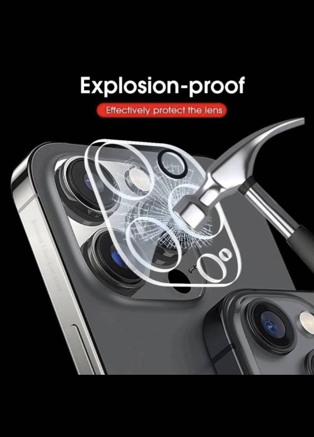 Защитное стекло на камеру айфон 14 Pro (iPhone 14 Pro) 1 шт CHOICE (316093848)