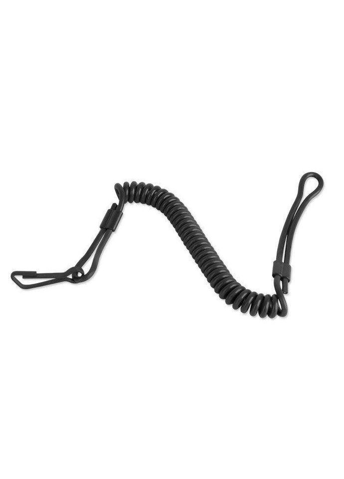 Страховка для пістолета (тренчик, шнур пістолетний спіральний) Чорна SPIRALKABEL (16182502) Mil-Tec (292132143)