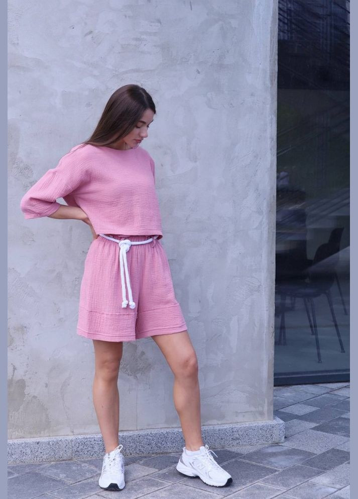 Женский комплект из муслина Reload - Summer, розовый No Brand (322701091)