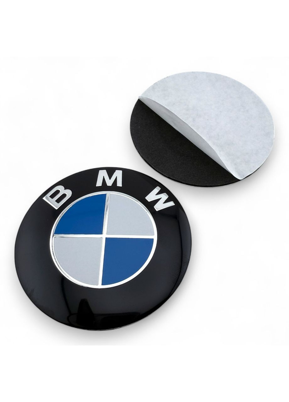 Наклейка з логотипом БМВ 60 мм алюмінієва логотип 1 штука. BMW (354698553)