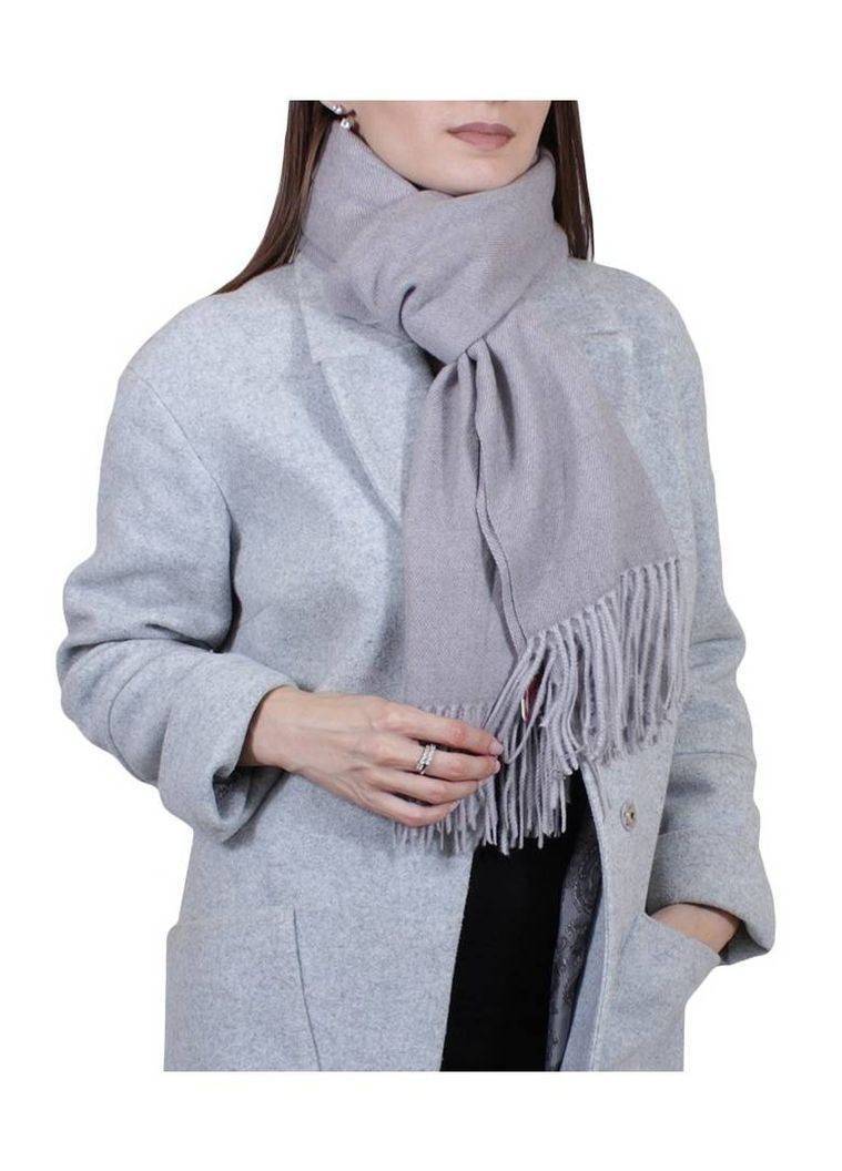 Палантин жіночий сірий теплий 240801-19 великий De Esse (304971221)