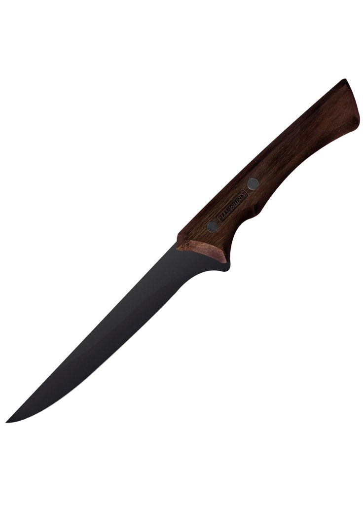 Кухонный нож Churrasco Black для обвалки 152 мм (m417420) Tramontina Churrasco Black для обвалювання 152 мм (366563491)