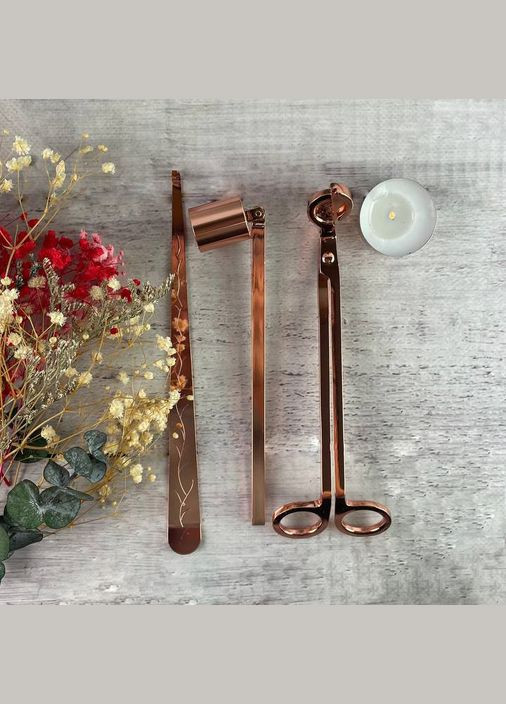 Набір аксесуарів для свічок (бронзовий) No Brand (322347145)