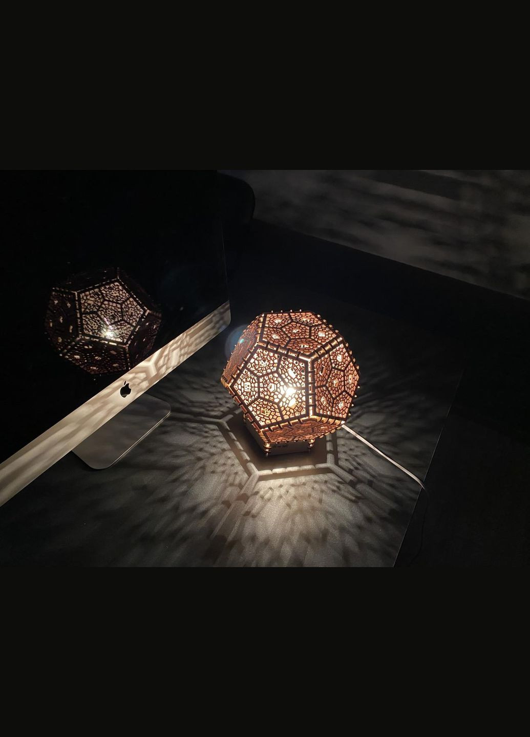 Декоративный ночник из дерева "Додекаэдр" HM furnitura (330610598)