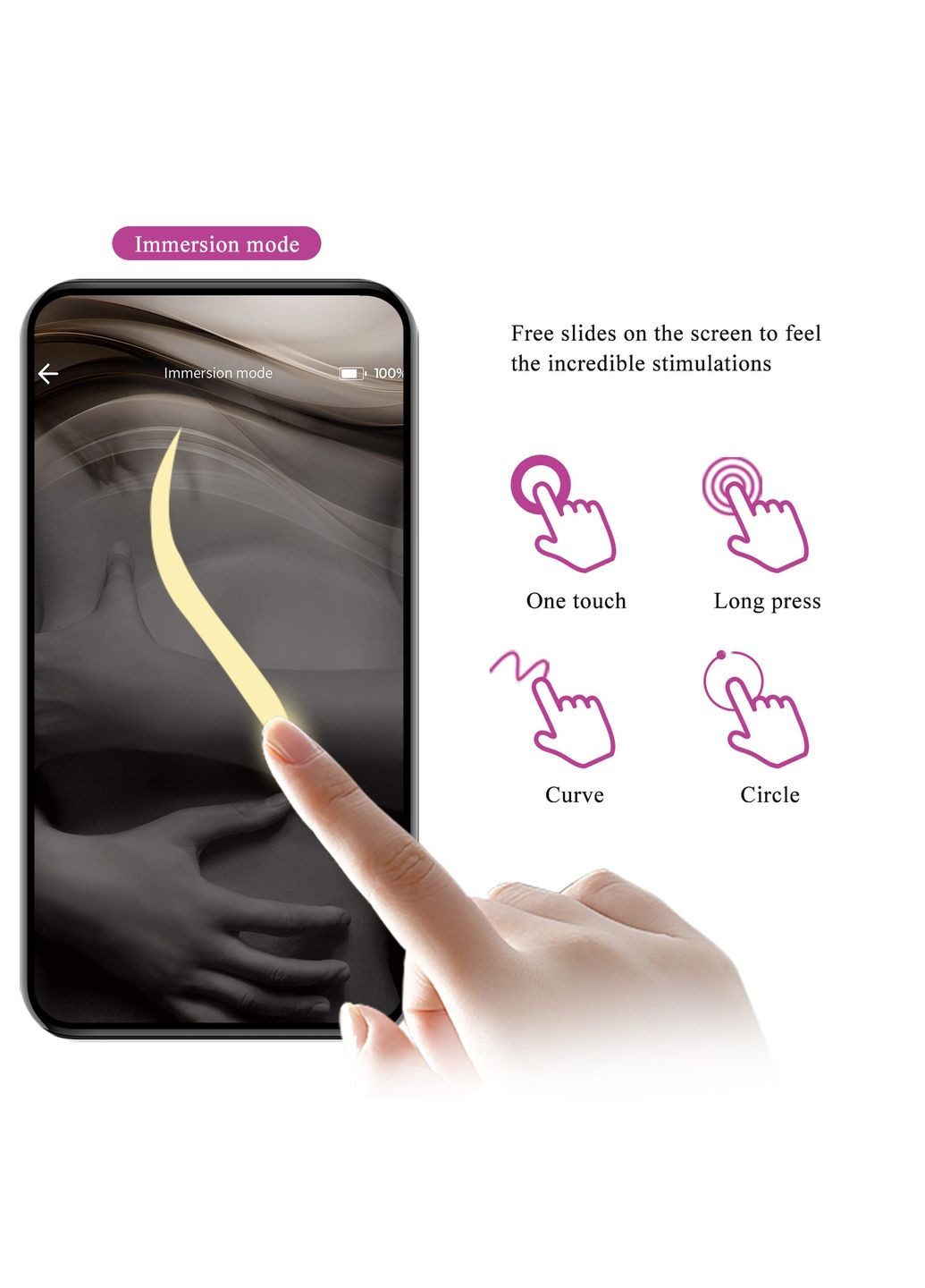 Анальный вибратор Jefferson с электростимуляцией, с приложением,, 9.2 х 3.4 Pretty Love (361670359)